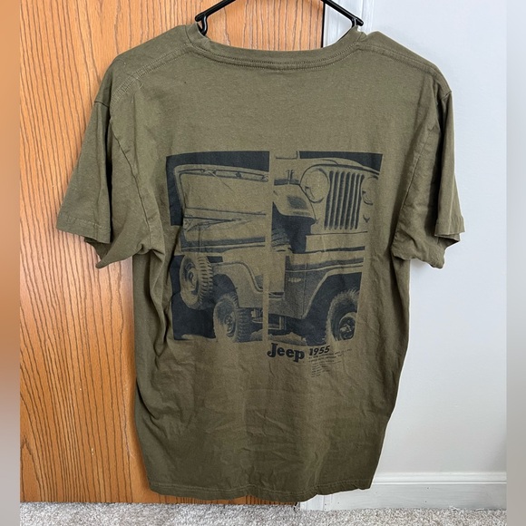 Jeep Men's Short Sleeve T-Shirt in Olive - Picture 2 of 3
